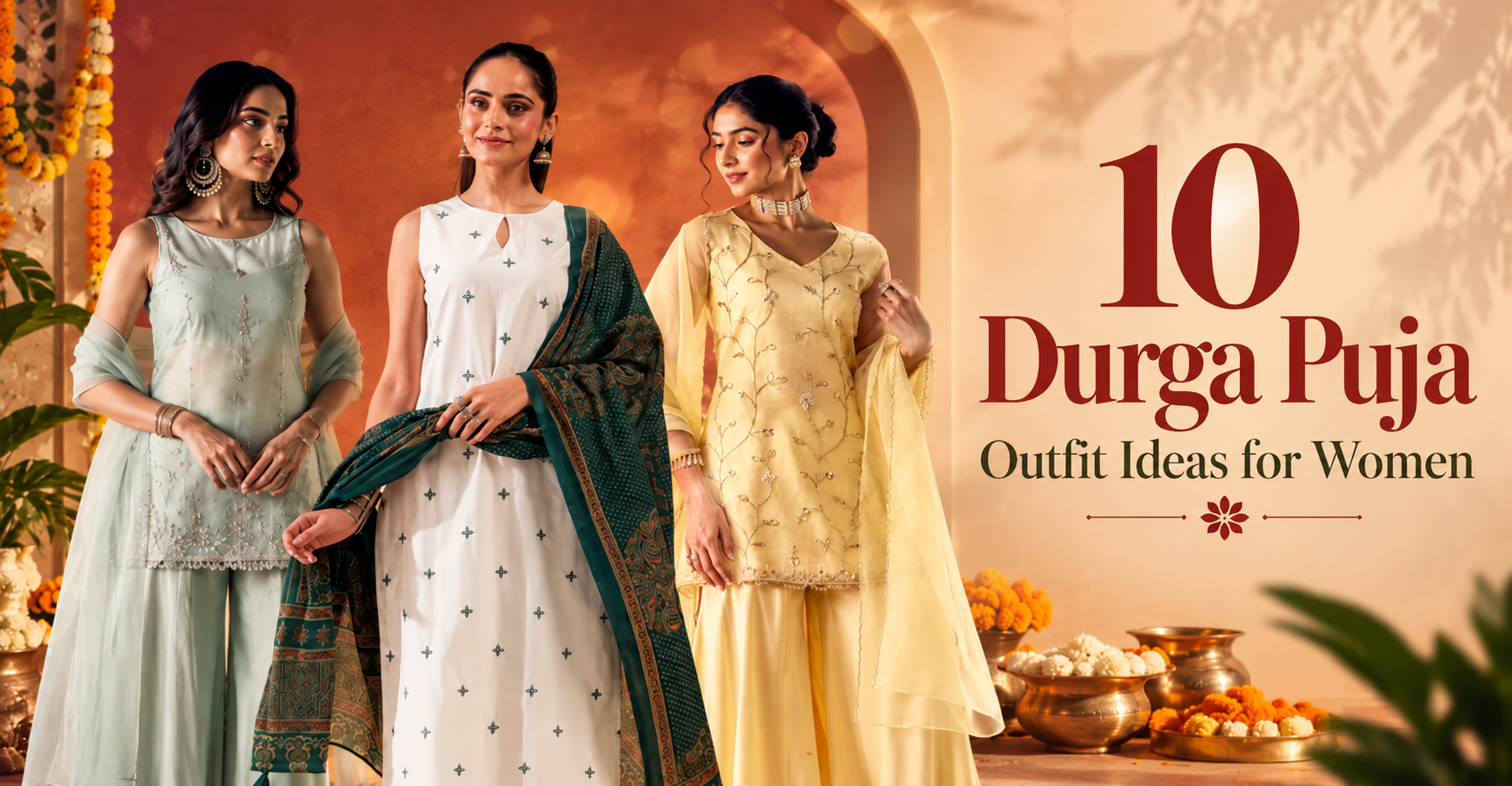 Durga Puja Outfit Ideas for Women That'll Make Everyone Ask "Where Did You Buy That