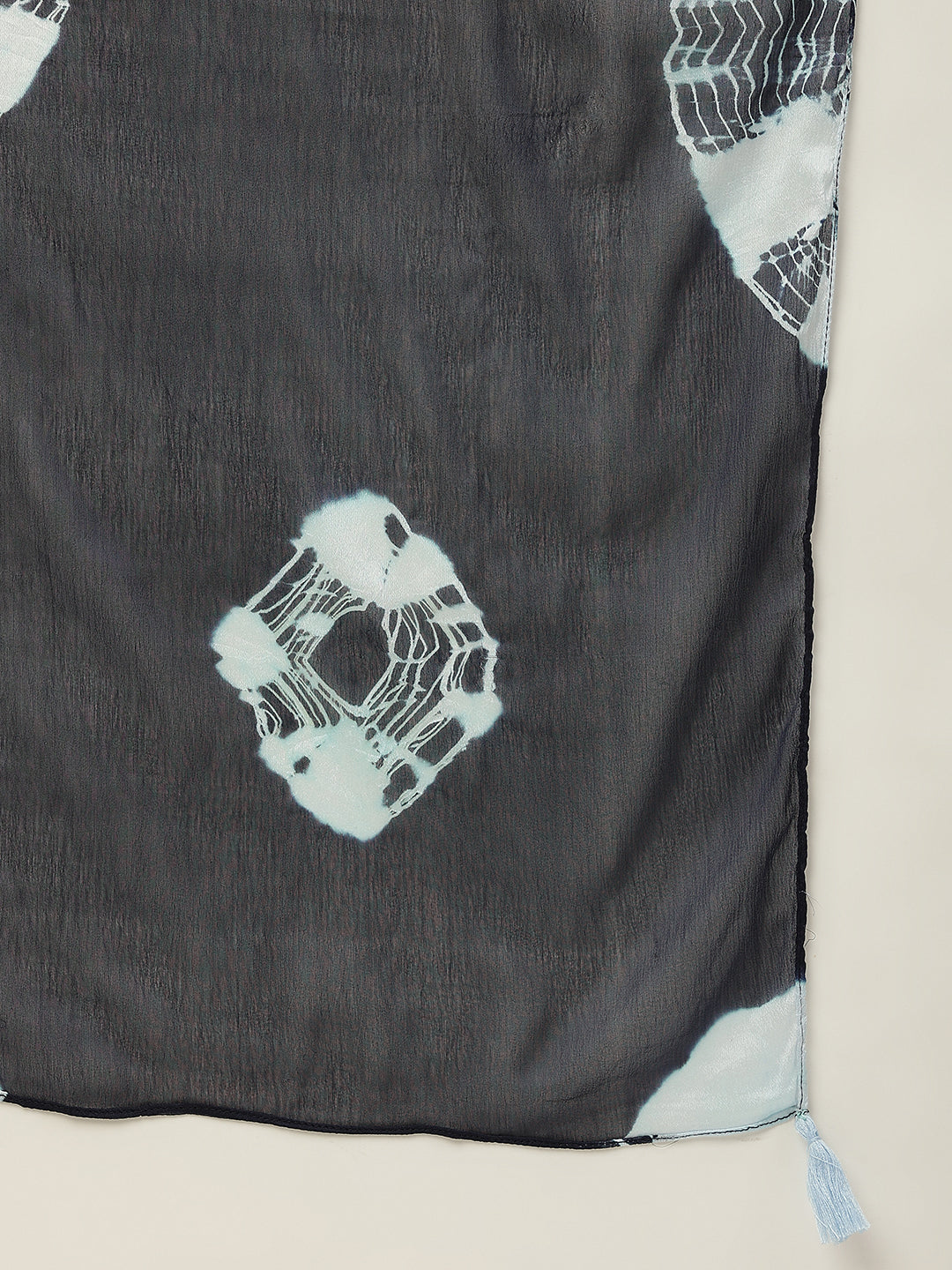 FIORRA Women's Teal Blue Poly Crepe Straight Kurta With Dupatta