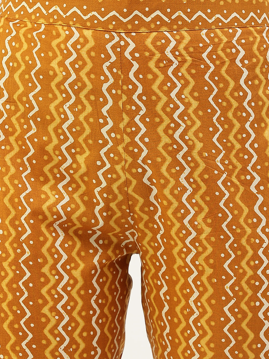 FIORRA Women's Yellow Cotton Straight Kurta with Pant and Dupatta