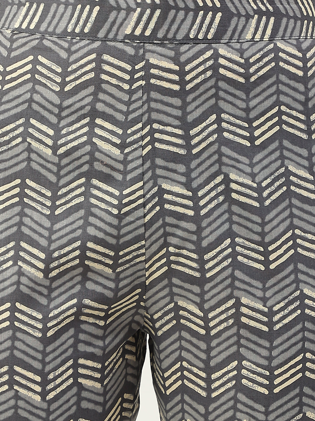 FIORRA Women's Grey Cotton Straight Kurta with Pant and Dupatta