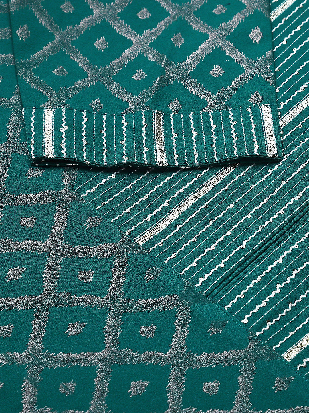 FIORRA Women's Crepe Straight Kurti Skirt With Dupatta