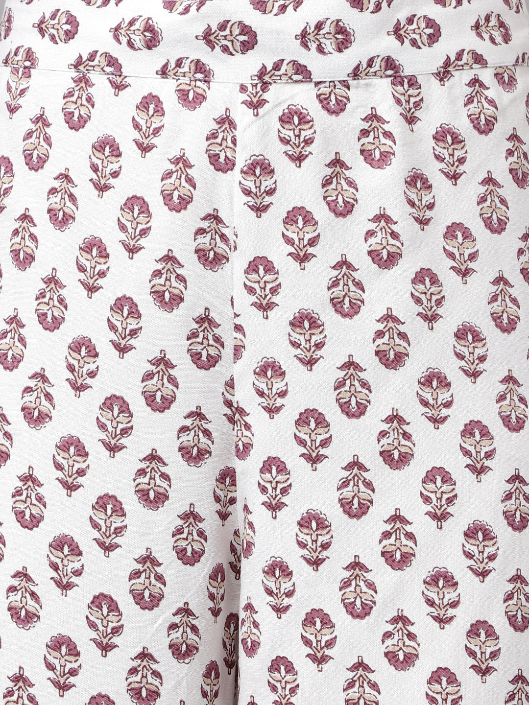 FIORRA Women's Light Purple Cotton A-line Kurta with Pant