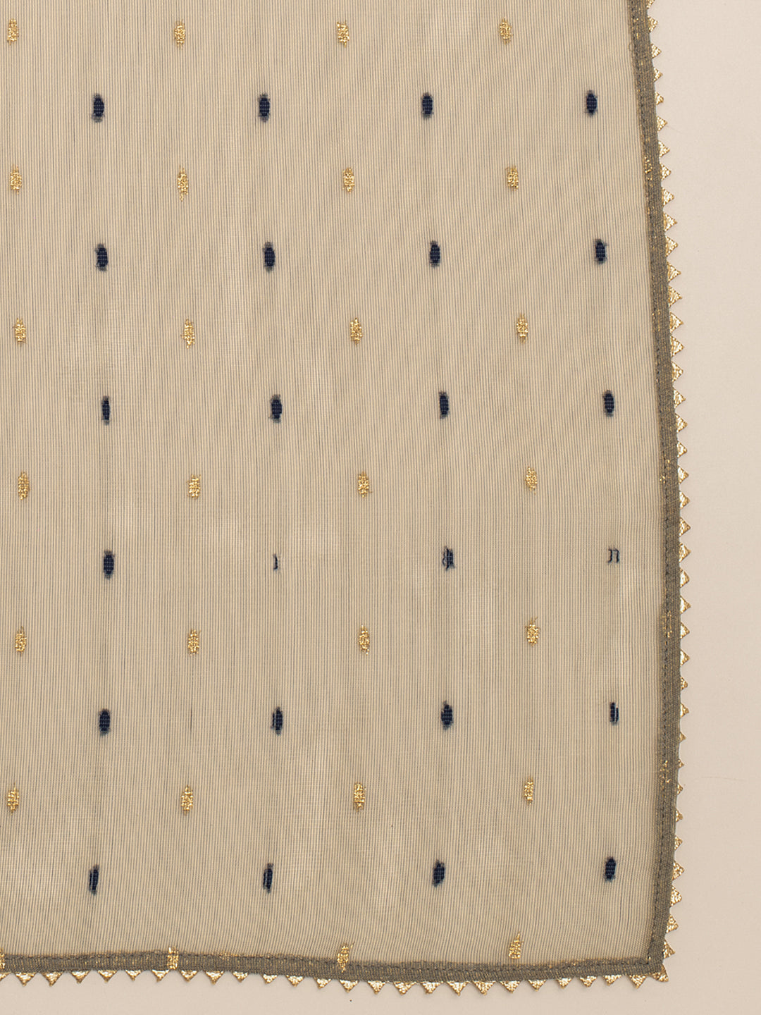 FIORRA Women's Teal Blue Silk Blend Straight Kurta With Palazzo And Dupatta