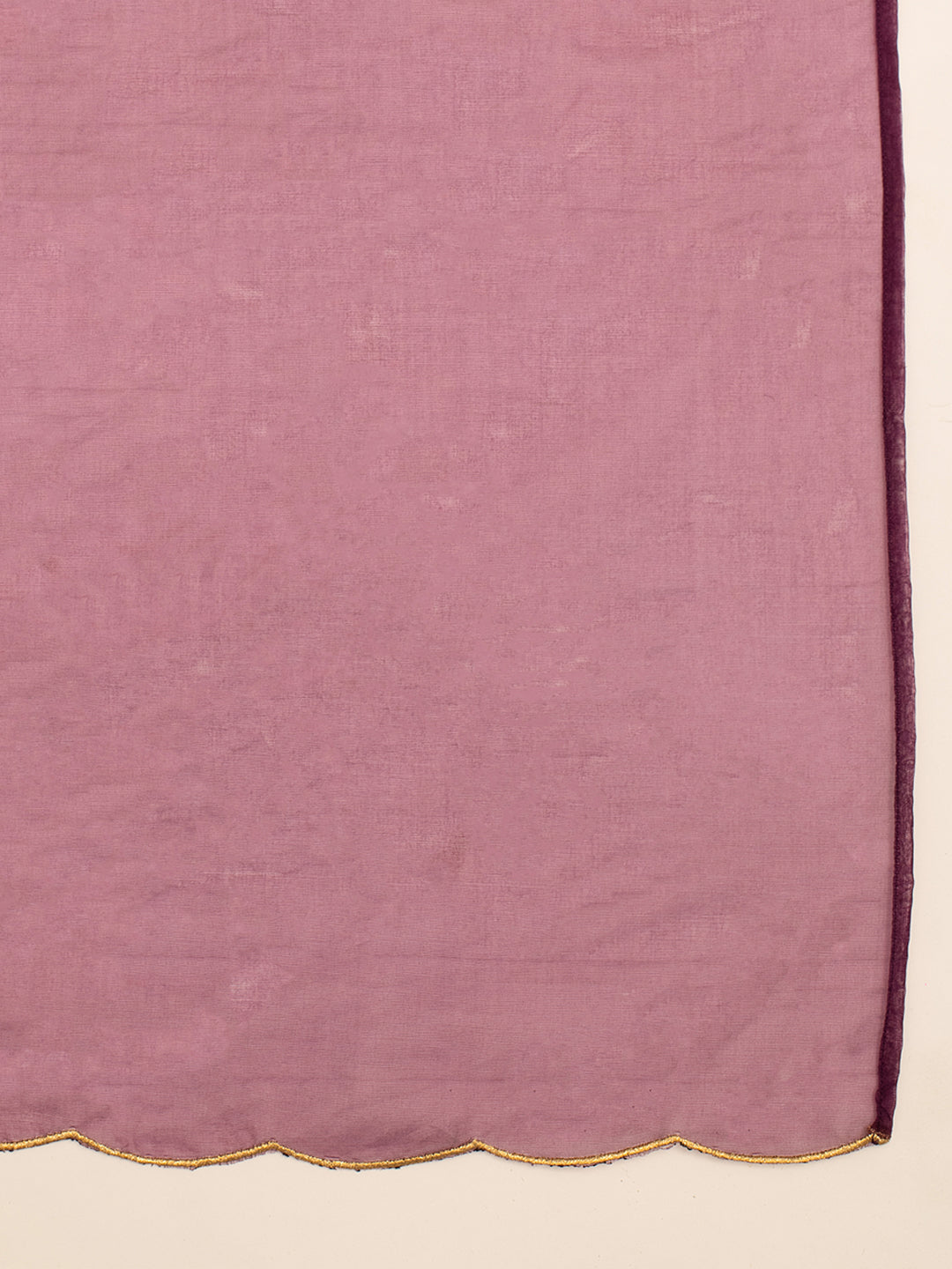 FIORRA Women's Wine Georgette Printed Gown With Dupatta