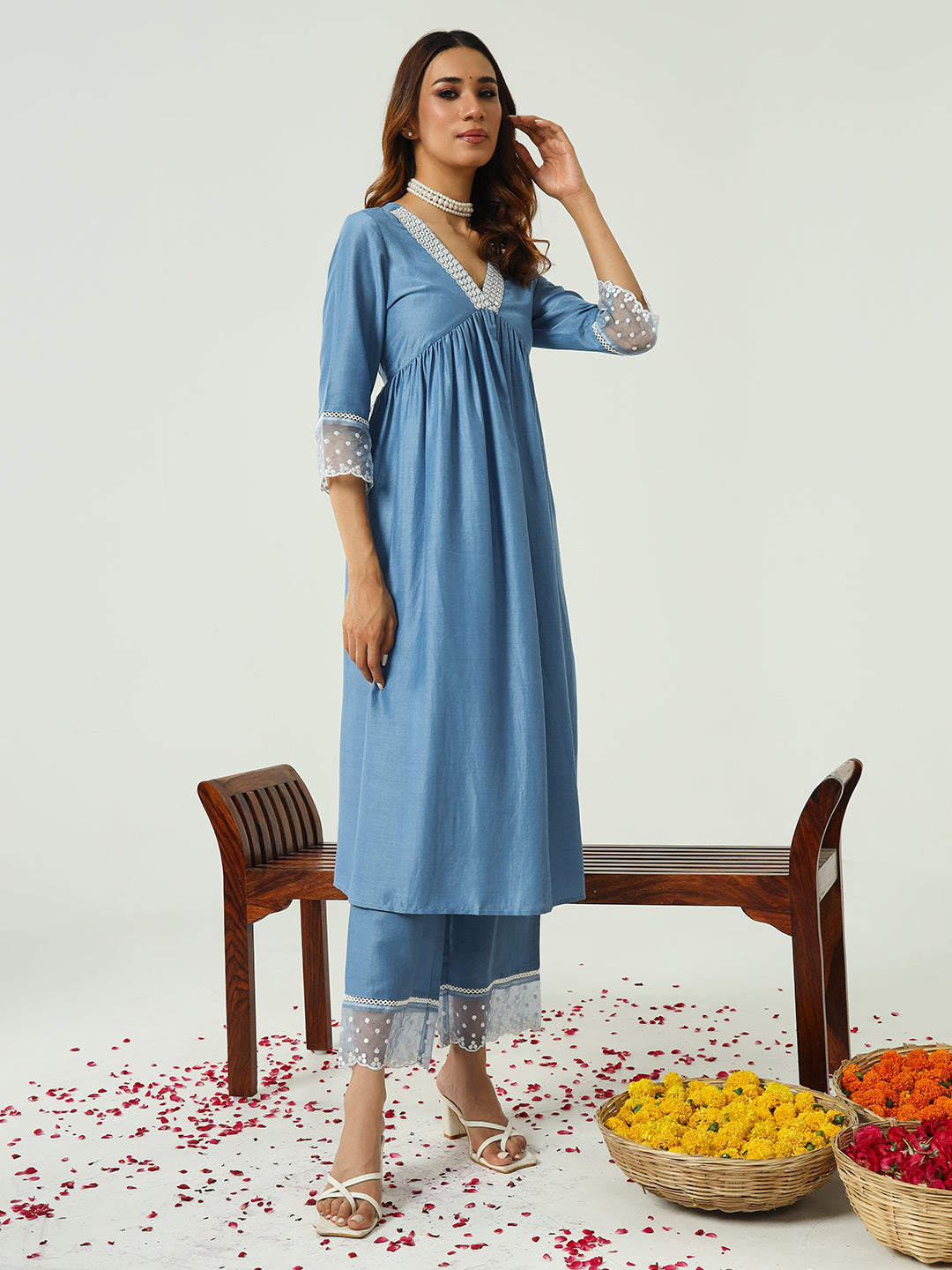 nayra cut dress Nayra cut dresses with sharara pants have taken all the attention of fashion seekers. , Fabric - Fine Georgette., Colours- White, , Lemon Yellow, , Pastel Pink, , Powder blue., Price