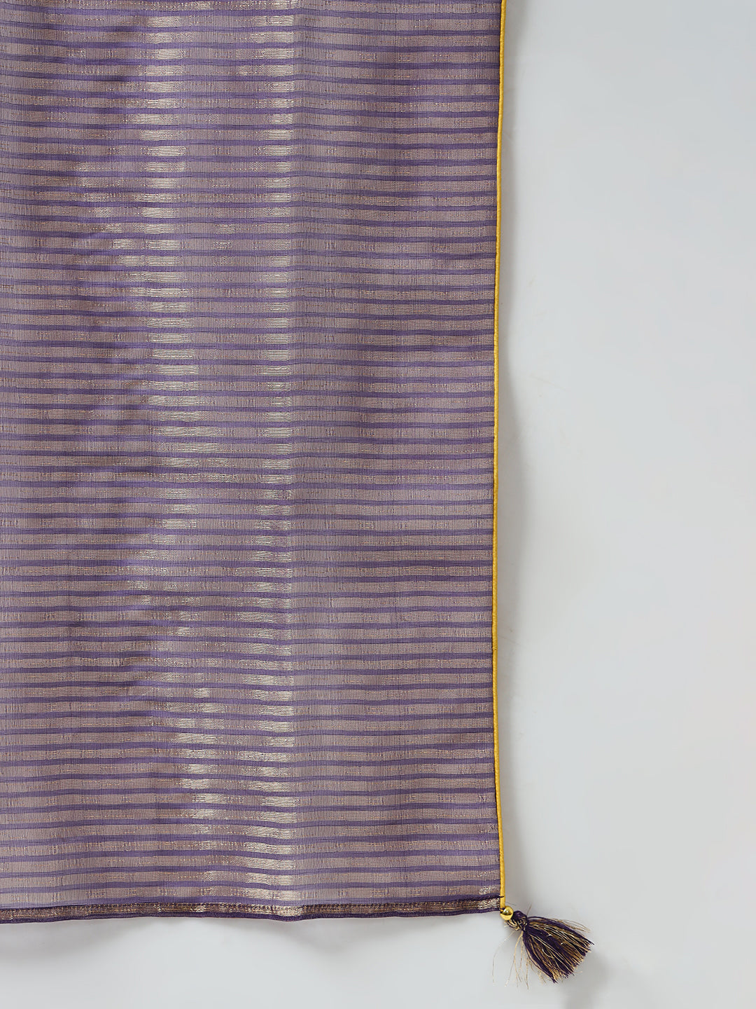 FIORRA Women's Purple Chanderi A-line Kurta with Pant and Dupatta